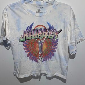 Journey Women's Multicolor 2024 Freedom Tour Short Sleeve Cotton T-Shirt‎ XS